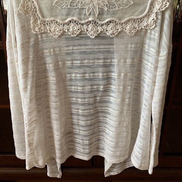 Blu Pepper Crochet Waterfall Cardigan - sz S - Picture 10 of 10